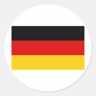 Duitse vlag ronde sticker