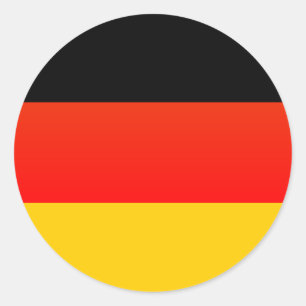 Duitse Vlag Ronde Sticker