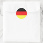 Duitse vlag ronde sticker (Tas)