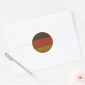 -Duitse vlag Ronde Sticker (Envelop)