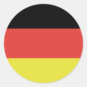 Duitse vlag ronde sticker