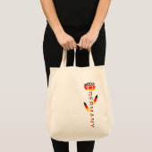 Duitse Vlag Roos Tote Bag (Voorkant (product))