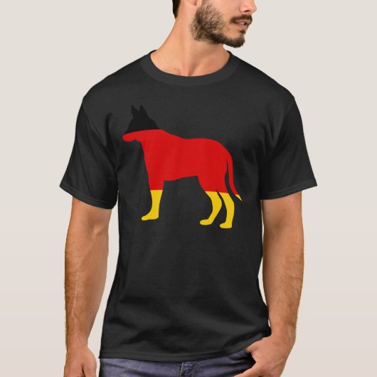 Duitse vlag Shepherd Dog T-shirt (Voorkant)