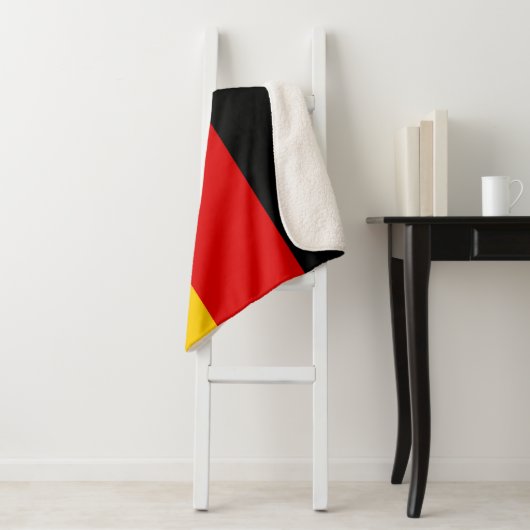 Duitse vlag sherpa deken (In situ)