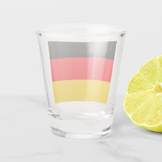 Duitse vlag shot glas (Achterkant)