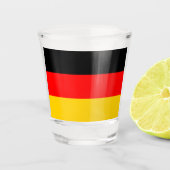 Duitse vlag shot glas (Voorkant)