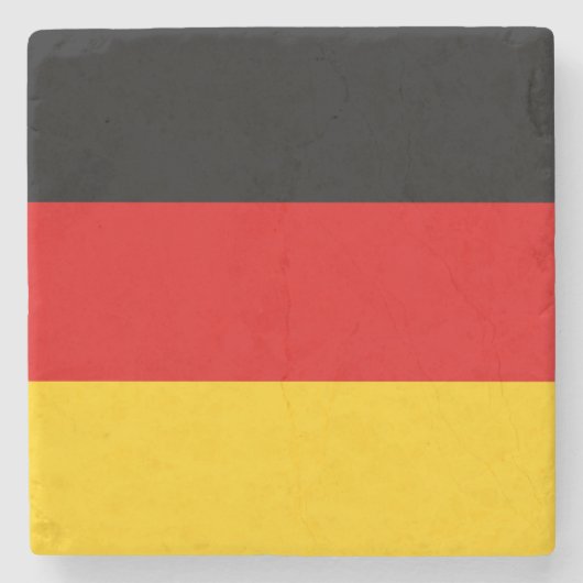 Duitse vlag stenen onderzetter (Voorkant)