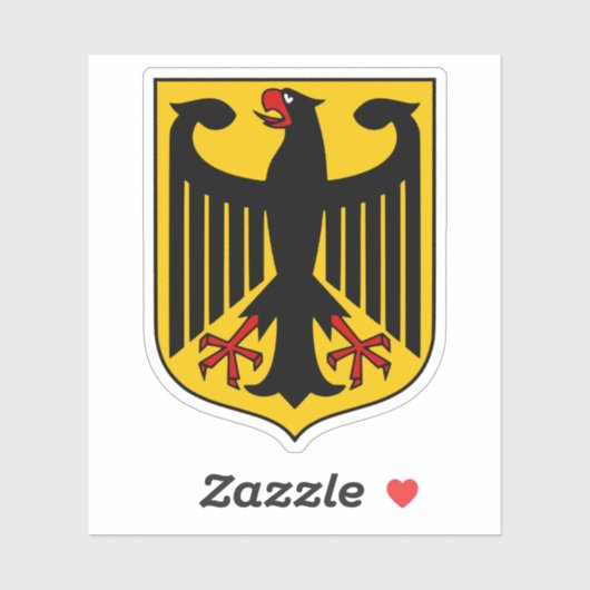Duitse vlag sticker (Vel)