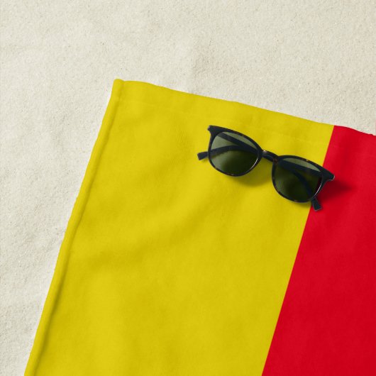 Duitse vlag strandlaken (In situ)