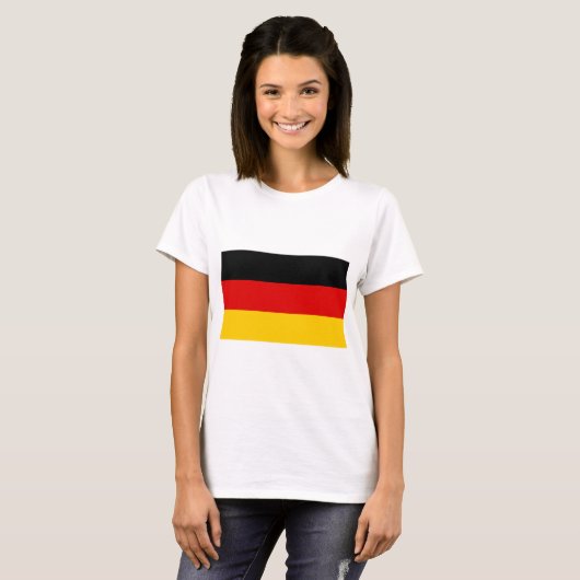 Duitse vlag t-shirt (Voorkant volledig)