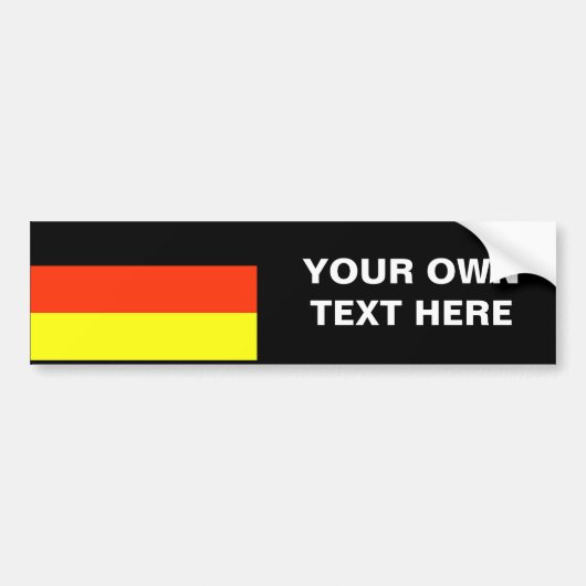 Duitse vlag T-shirts en cadeaus Bumpersticker (Voorkant)