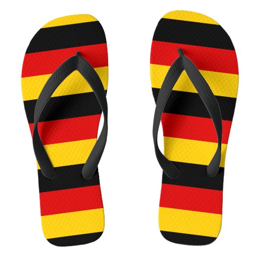 Duitse vlag teenslippers (Voetbed)