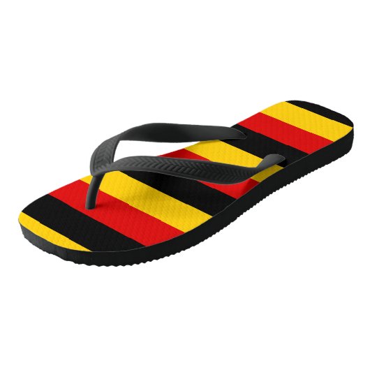 Duitse vlag teenslippers (Schuin)