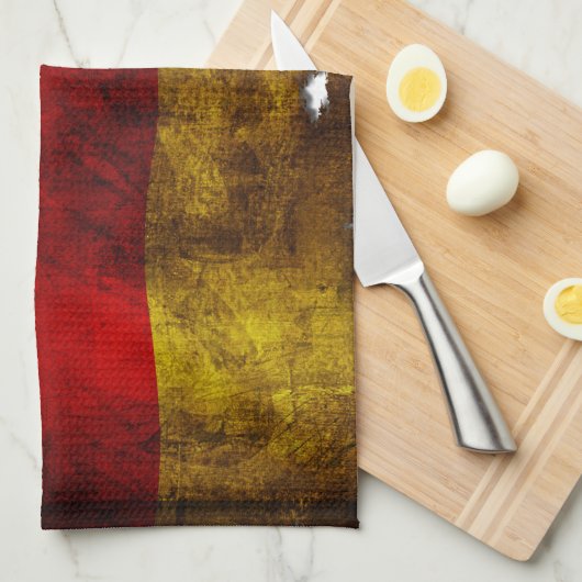 Duitse vlag -  theedoek (Quarter Fold)