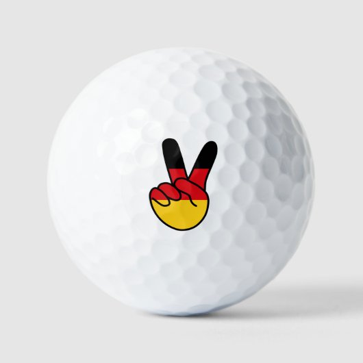 Duitse Vlag V Teken Golfballen (Voorkant)
