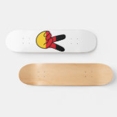 Duitse vlag V-teken Persoonlijk Skateboard (Horizontaal)