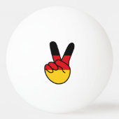 Duitse Vlag V Teken Pingpongbal (Achterkant)