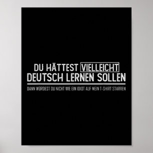Duitse vlag _ _ Vielleicht Deutsch Lernen Poster