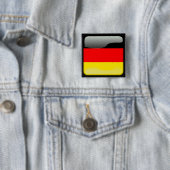 Duitse vlag vierkante button 5,1 cm (In situ)