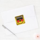 Duitse vlag vierkante sticker (Envelop)