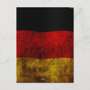 Duitse vlag - vintage briefkaart