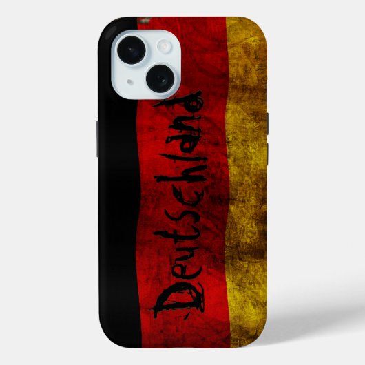 Duitse Vlag - Vintage Case-Mate iPhone Case (Achterkant)