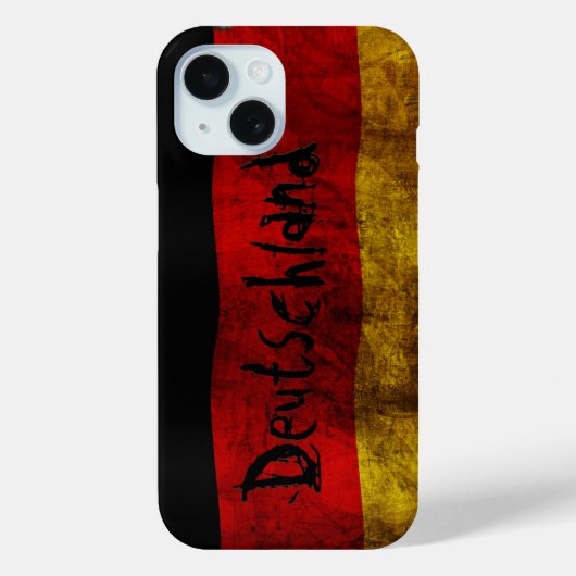 Duitse Vlag - Vintage Case-Mate iPhone Case (Achterkant)
