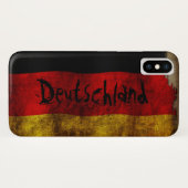 Duitse vlag - vintage... Case-Mate iPhone case (Achterkant (horizontaal))