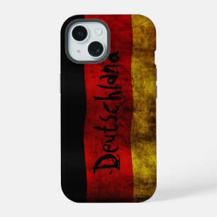Duitse Vlag - Vintage iPhone 15 Case