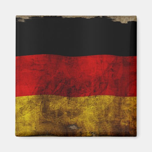 Duitse Vlag - Vintage... Magneet (Voorkant)