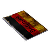 Duitse Vlag - Vintage... Notitieboek (Rechterzijde)