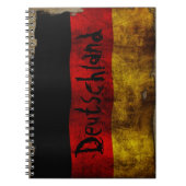 Duitse Vlag - Vintage... Notitieboek (Voorkant)