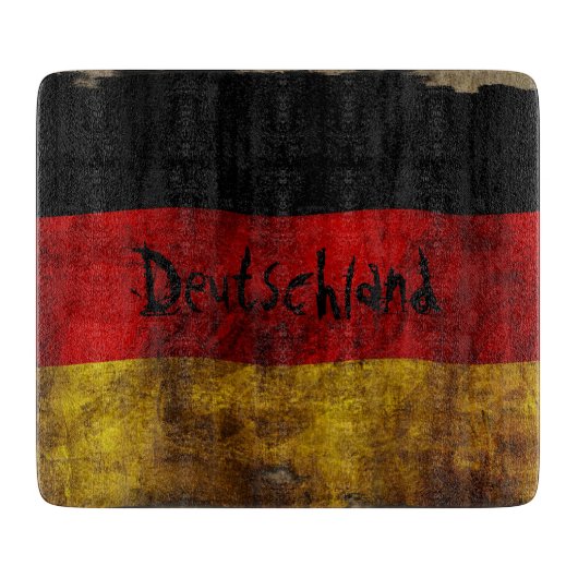 Duitse vlag - vintage... snijplank (Voorkant)