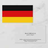 Duitse vlag visitekaartje (Voorkant / Achterkant)