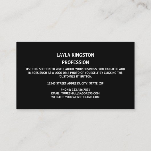 Duitse vlag, vlag van Duitsland Visitekaartje (Achterkant)