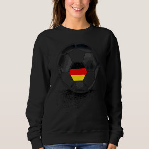 Duitse Vlag Voetbal Fan  Voetbal Bal Steun Trui