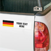 Duitse vlag voor Duitse douane-bumperstickers Bumpersticker (Op Truck)