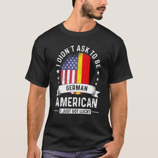 Duitse vlag voor patriotteelt Humor T-shirt (Voorkant)