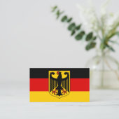Duitse Vlag & Wapen, Vlag van Duitsland Visitekaartje (Staand voorkant)