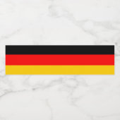 Duitse vlag waterfles etiket (Enkel label)