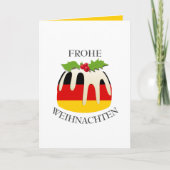DUITSE VLAG | Weihnachtspudding | feestelijk Feestdagen Kaart (Voorkant)