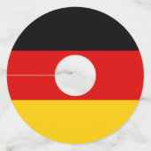 Duitse vlag wijnglaslabel (Achterkant)