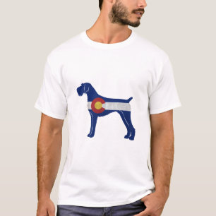 Duitse vlag Wirehaire Pointer Colorado T-shirt