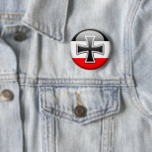 Duitse vlag WWWI Ronde Button 5,7 Cm (In situ)