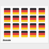 Duitse Vlag x20 stickers Duitse vierkante vlag (Vel)