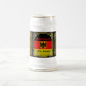 Duitse vlag, zwarte adelaar, Deutschland Für Immer Bierpul (Center)