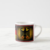 Duitse vlag, zwarte adelaar, Duitse bontimmer Espresso Kop (Rechts)