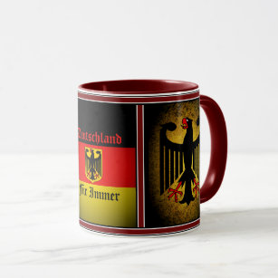 Duitse vlag, zwarte adelaar, Duitse bontimmer Mok