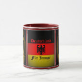 Duitse vlag, zwarte adelaar, Duitse bontimmer Mok (Midden)