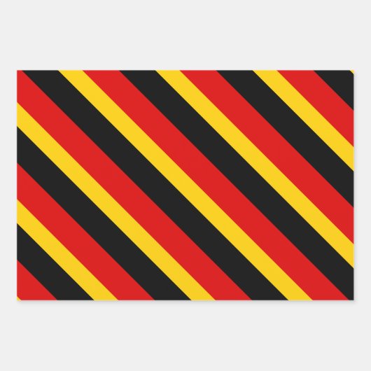 Duitse vlag zwarte rode gouden kleuren  inpakpapier vel (Voorkant 2)